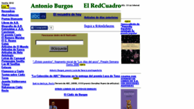 What Antonioburgos.com website looked like in 2016 (7 years ago)