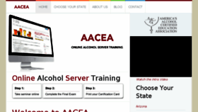 What Aacea.com website looked like in 2016 (7 years ago)