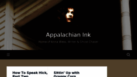 What Appalachianink.net website looked like in 2016 (7 years ago)