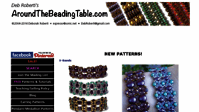 What Aroundthebeadingtable.com website looked like in 2016 (7 years ago)