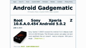 What Androidgadgematic.com website looked like in 2016 (7 years ago)