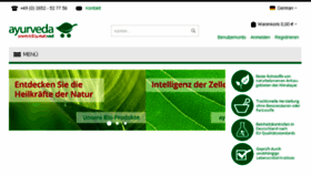 What Ayurveda-erzeugnisse.de website looked like in 2016 (7 years ago)