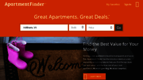 What Apartmentfinder.com website looked like in 2016 (7 years ago)