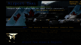 What Airportstaxi.ca website looked like in 2016 (7 years ago)