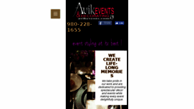 What Avikevents.com website looked like in 2016 (7 years ago)