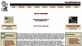 What Artoftheprint.com website looked like in 2016 (7 years ago)