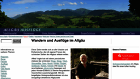 What Allgaeu-ausfluege.de website looked like in 2016 (7 years ago)