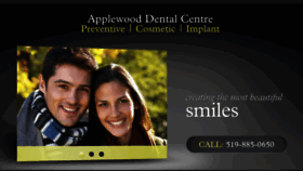 What Applewooddentistry.com website looked like in 2016 (7 years ago)