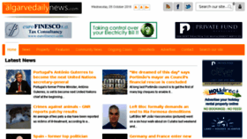 What Algarvedailynews.com website looked like in 2016 (7 years ago)