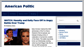 What Americanpoliticnews.com website looked like in 2016 (7 years ago)