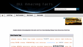 What Allamazingfacts.com website looked like in 2016 (8 years ago)