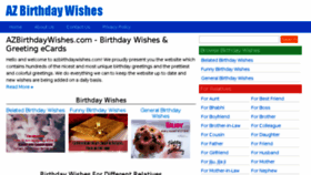 What Azbirthdaywishes.com website looked like in 2016 (7 years ago)