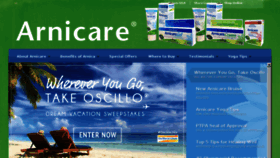 What Arnicare.com website looked like in 2016 (7 years ago)