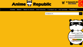 What Animerepublic.co.uk website looked like in 2016 (7 years ago)