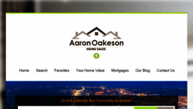 What Aaronoakeson.com website looked like in 2016 (7 years ago)