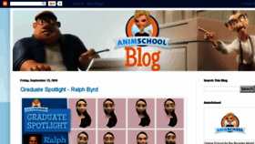 What Animschoolblog.com website looked like in 2016 (7 years ago)