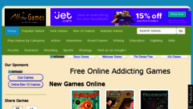 What Allthegames.in website looked like in 2016 (7 years ago)