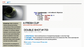 What Afreshcup.com website looked like in 2016 (7 years ago)