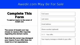 What Awedir.com website looked like in 2016 (7 years ago)