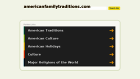 What Americanfamilytraditions.com website looked like in 2016 (7 years ago)