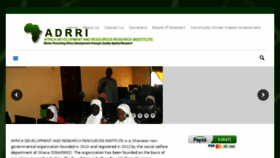 What Adrri.org website looked like in 2016 (7 years ago)