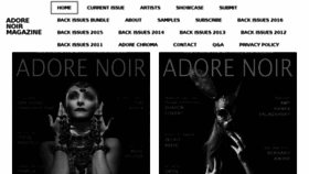 What Adorenoir.com website looked like in 2016 (7 years ago)