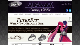What Adamas.com website looked like in 2016 (7 years ago)
