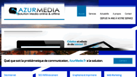 What Azurmedia.fr website looked like in 2016 (7 years ago)