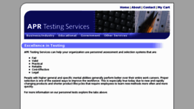 What Aprtestingservices.com website looked like in 2016 (7 years ago)