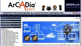 What Arcadiasoft.pl website looked like in 2016 (7 years ago)