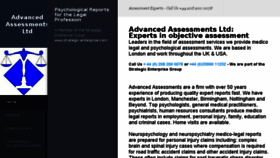 What Advancedassessments.co.uk website looked like in 2016 (7 years ago)