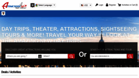 What Attractions4us.com website looked like in 2016 (7 years ago)