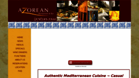 What Azoreanrestaurant.com website looked like in 2016 (7 years ago)