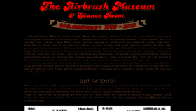 What Airbrushmuseum.com website looked like in 2016 (7 years ago)