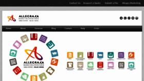 What Allegra.ca website looked like in 2016 (7 years ago)