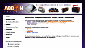 What Addontextile.com website looked like in 2016 (7 years ago)