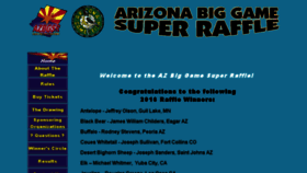 What Arizonabiggamesuperraffle.com website looked like in 2016 (7 years ago)