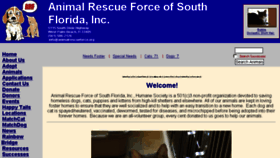 What Animalrescueforce.org website looked like in 2016 (7 years ago)
