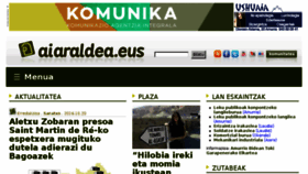 What Aiaraldea.eus website looked like in 2016 (7 years ago)