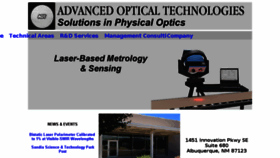 What Advanced-optical.com website looked like in 2016 (7 years ago)