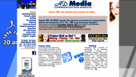 What Admedia.fr website looked like in 2016 (7 years ago)