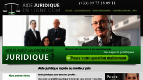 What Aide-juridique-en-ligne.com website looked like in 2016 (7 years ago)