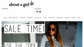 What Aboutagirl.com website looked like in 2016 (7 years ago)