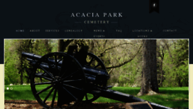 What Acaciaparkcemetery.org website looked like in 2016 (7 years ago)