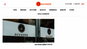 What Accentsstyle.com website looked like in 2016 (7 years ago)
