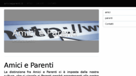 What Amicieparenti.it website looked like in 2016 (7 years ago)
