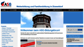 What Asg-bildungsforum.de website looked like in 2016 (7 years ago)