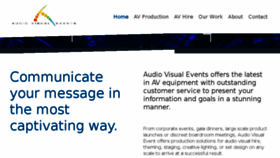 What Audiovisualevents.com.au website looked like in 2016 (7 years ago)