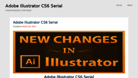 What Adobeillustratorcs6serial.wordpress.com website looked like in 2016 (7 years ago)