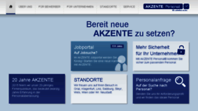 What Akzente-personal.at website looked like in 2016 (7 years ago)